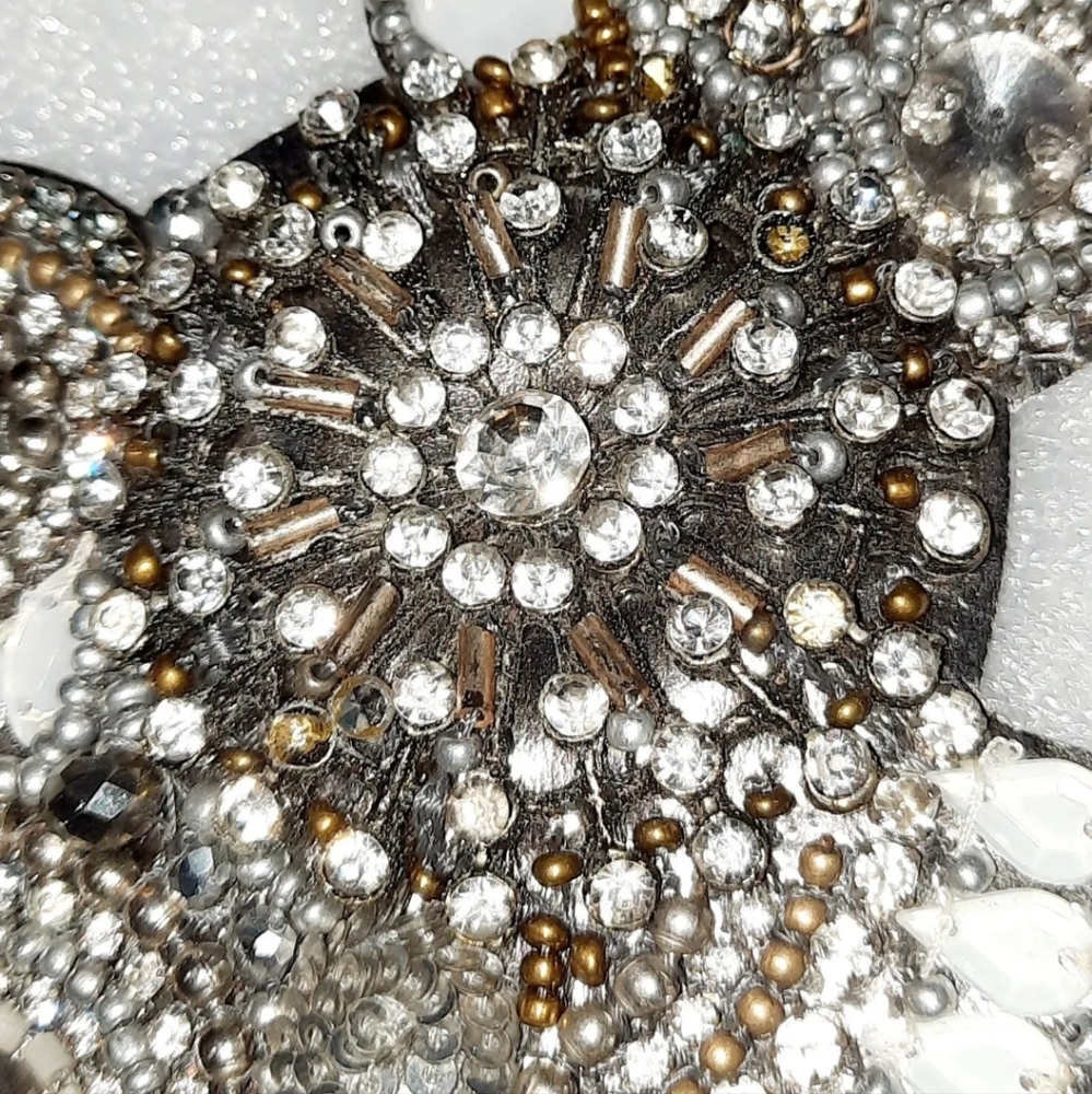 Chicos Sequined Bib Statement Necklace - image 3